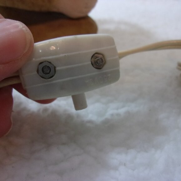 H-510 VINTAGE HAND PAINTED LENWILE CHINA ARDALT CHIMP W/2 BABY CHIMPS NIGHT LITE - Picture 10 of 12